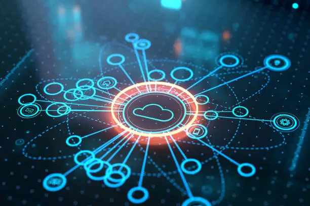 Cloud Computing and SaaS Solutions visualization